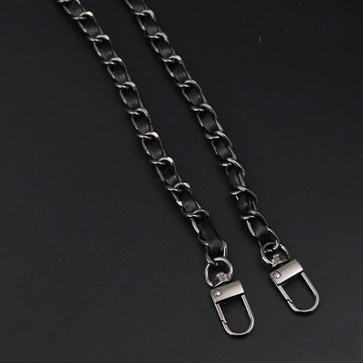 Moodne PU-nahast+metallist ketist õlarihm naistele Moekott Crossbody kott Naiste nahast rihm käekoti jaoks 120 cm