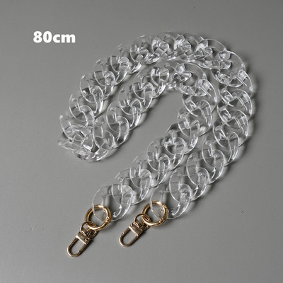 Barkácsolás új divatos női kézitáska-kiegészítő lánc átlátszó, levehető gyanta tömör luxus szíj női kuplung váll pénztárca lánc