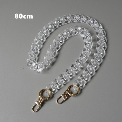 Barkácsolás új divatos női kézitáska-kiegészítő lánc átlátszó, levehető gyanta tömör luxus szíj női kuplung váll pénztárca lánc