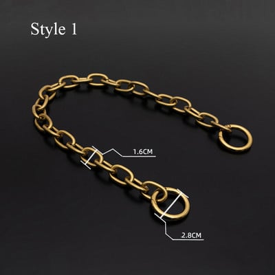 Zamjenski metalni lanac za torbu s ručkom, torbica, zlatna, crna, svijetla, zlatna, srebrna DIY dodaci za remen za torbu, hardver visoke kvalitete
