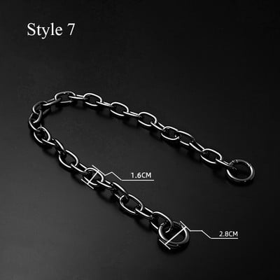 Zamjenski metalni lanac za torbu s ručkom, torbica, zlatna, crna, svijetla, zlatna, srebrna DIY dodaci za remen za torbu, hardver visoke kvalitete