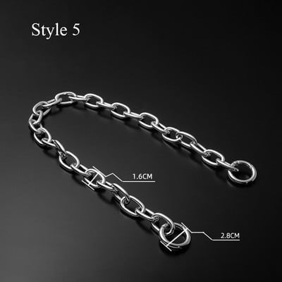 Zamjenski metalni lanac za torbu s ručkom, torbica, zlatna, crna, svijetla, zlatna, srebrna DIY dodaci za remen za torbu, hardver visoke kvalitete