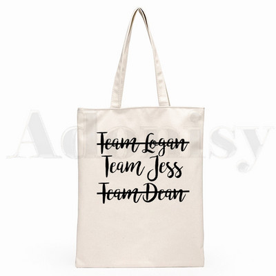 Gilmore Girls Graphic karikatūra Druka Iepirkumu somas Meiteņu modes Ikdienas iepakojuma rokas soma