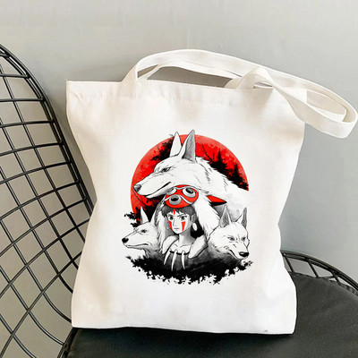 Dámska taška Totoro Tote Bag, plátené tašky s motívom Unesenej cesty, nákupné tašky Miyazaki Hayao, skladacia taška cez rameno KiKi Anime z 90. rokov