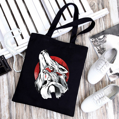 Dámska taška Totoro Tote Bag, plátené tašky s motívom Unesenej cesty, nákupné tašky Miyazaki Hayao, skladacia taška cez rameno KiKi Anime z 90. rokov
