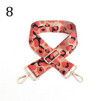 Deepeel 5 cm platas, krāsainas leoparda somas, siksniņa 80–130 cm, regulējams plecu šķērsgriezums, sieviešu rokassomas, nomaiņas somas piederumi