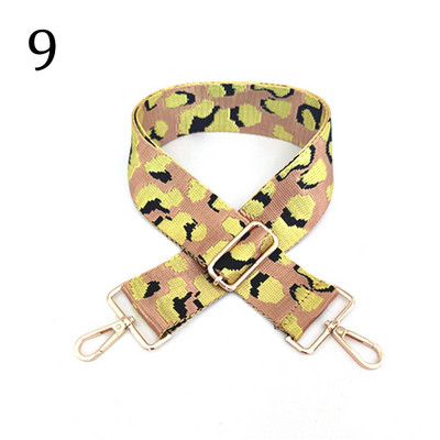 Deepeel 5 cm platas, krāsainas leoparda somas, siksniņa 80–130 cm, regulējams plecu šķērsgriezums, sieviešu rokassomas, nomaiņas somas piederumi