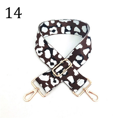 Deepeel 5 cm platas, krāsainas leoparda somas, siksniņa 80–130 cm, regulējams plecu šķērsgriezums, sieviešu rokassomas, nomaiņas somas piederumi