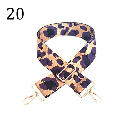 Deepeel 5 cm platas, krāsainas leoparda somas, siksniņa 80–130 cm, regulējams plecu šķērsgriezums, sieviešu rokassomas, nomaiņas somas piederumi