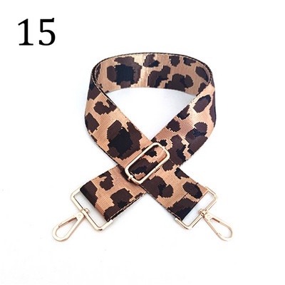 Deepeel 5 cm platas, krāsainas leoparda somas, siksniņa 80–130 cm, regulējams plecu šķērsgriezums, sieviešu rokassomas, nomaiņas somas piederumi