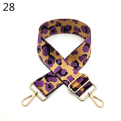 Deepeel 5 cm platas, krāsainas leoparda somas, siksniņa 80–130 cm, regulējams plecu šķērsgriezums, sieviešu rokassomas, nomaiņas somas piederumi