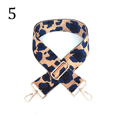 Deepeel 5 cm platas, krāsainas leoparda somas, siksniņa 80–130 cm, regulējams plecu šķērsgriezums, sieviešu rokassomas, nomaiņas somas piederumi