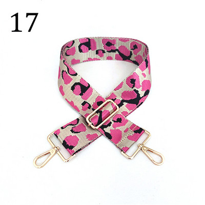 Deepeel 5 cm platas, krāsainas leoparda somas, siksniņa 80–130 cm, regulējams plecu šķērsgriezums, sieviešu rokassomas, nomaiņas somas piederumi