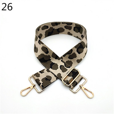 Deepeel 5 cm platas, krāsainas leoparda somas, siksniņa 80–130 cm, regulējams plecu šķērsgriezums, sieviešu rokassomas, nomaiņas somas piederumi