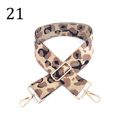 Deepeel 5 cm platas, krāsainas leoparda somas, siksniņa 80–130 cm, regulējams plecu šķērsgriezums, sieviešu rokassomas, nomaiņas somas piederumi