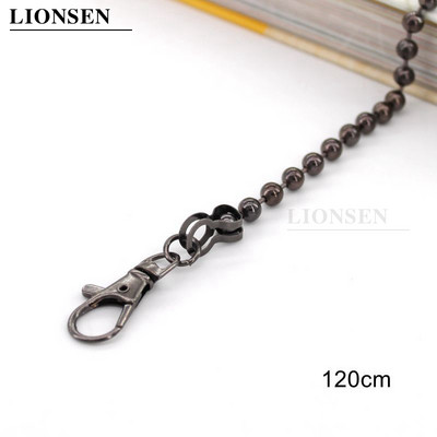 Lionsen 120cm / 50cm BALL Csere láncszíj Fém link Kapcsos pénztárca táska fogantyú váll keresztben kézitáska lánc
