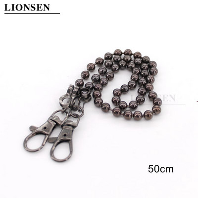 Lionsen 120cm / 50cm BALL Csere láncszíj Fém link Kapcsos pénztárca táska fogantyú váll keresztben kézitáska lánc