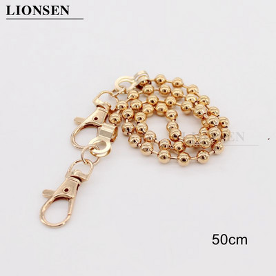 Lionsen 120cm / 50cm BALL Csere láncszíj Fém link Kapcsos pénztárca táska fogantyú váll keresztben kézitáska lánc