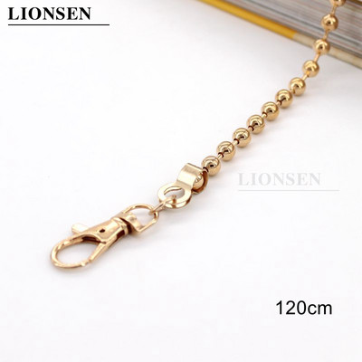 Lionsen 120cm / 50cm BALL Csere láncszíj Fém link Kapcsos pénztárca táska fogantyú váll keresztben kézitáska lánc