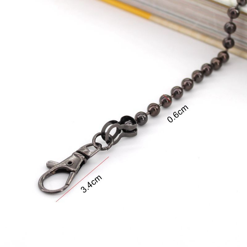 Lionsen 120cm / 50cm BALL Csere láncszíj Fém link Kapcsos pénztárca táska fogantyú váll keresztben kézitáska lánc