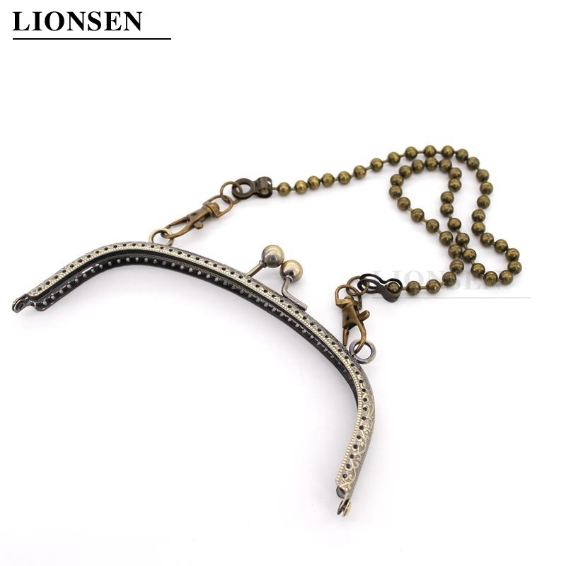 Lionsen 120cm / 50cm BALL Csere láncszíj Fém link Kapcsos pénztárca táska fogantyú váll keresztben kézitáska lánc