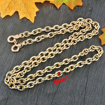 DIY 9mm Χρυσό, Ασημί, Gun Black O Shape Chain Αλυσίδα για ώμους χιαστί ιμάντες τσάντας για τσάντες χειρολαβές Ζώνες