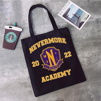 Nevermore Academy Τετάρτη Addams τσάντα αγορών shopper tote shopper οικολογική τσάντα ανακύκλωσης τσάντα reciclaje υφαντό δίχτυ από γιούτα