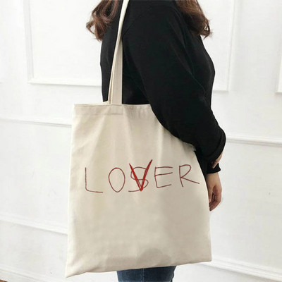 2022 Harajuku All-match Kawaii Cartoon Alphabet Nákupná taška Tote Bag Plátená taška cez rameno Dámska nákupná taška s veľkou kapacitou Tot