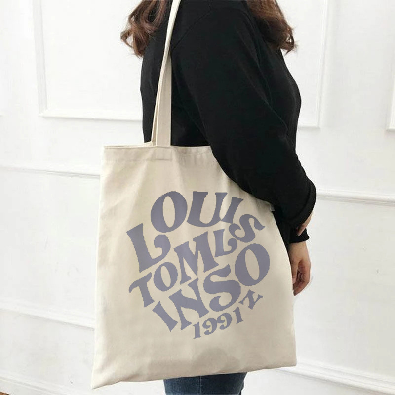 2022 Harajuku All-match Kawaii Cartoon Alphabet Nákupná taška Tote Bag Plátená taška cez rameno Dámska nákupná taška s veľkou kapacitou Tot