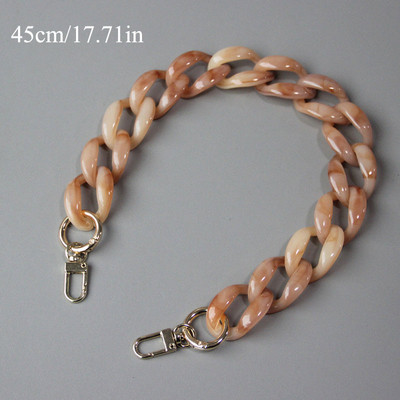 Riblja kost Leopard remen za torbu 40cm-120cm akrilne smole lančić za remen za torbicu Odvojivi zamjenski dodaci za torbicu na rame