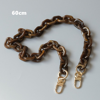 Riblja kost Leopard remen za torbu 40cm-120cm akrilne smole lančić za remen za torbicu Odvojivi zamjenski dodaci za torbicu na rame