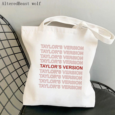 Ženska torba za rame Taylor`s verzija u RED Kawaii torba Harajuku Shopping platnena torba za kupovinu torba za djevojku Tote Shopper Lady Bag