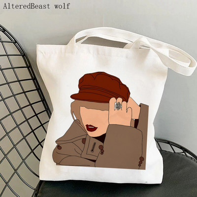 Női válltáska Taylor`s változat PIROS Kawaii Bag Harajuku Shopping Canvas Shopper Bag lány kézitáska Tote Shopper Lady Bag