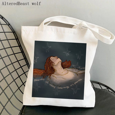 Női válltáska Taylor`s változat PIROS Kawaii Bag Harajuku Shopping Canvas Shopper Bag lány kézitáska Tote Shopper Lady Bag