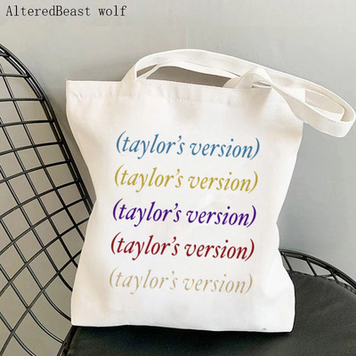 Női válltáska Taylor`s változat PIROS Kawaii Bag Harajuku Shopping Canvas Shopper Bag lány kézitáska Tote Shopper Lady Bag