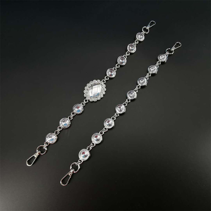 lánc fogantyú kézitáska medál Gyémánt utánzat Táskapánt női Válltáska vállpánt dekoráció Táska kiegészítők