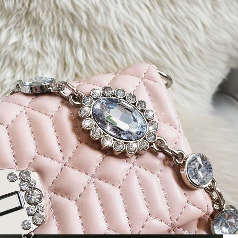 lánc fogantyú kézitáska medál Gyémánt utánzat Táskapánt női Válltáska vállpánt dekoráció Táska kiegészítők