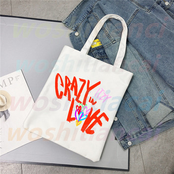 Λογότυπο ITZY Kpop Κορεατική ομάδα κοριτσιών Ulzzang Shopper Τσάντα εκτύπωσης καμβά τσάντα τσάντα τσάντα γυναικεία τσάντα Harajuku τσάντες ώμου