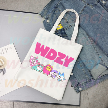 Λογότυπο ITZY Kpop Κορεατική ομάδα κοριτσιών Ulzzang Shopper Τσάντα εκτύπωσης καμβά τσάντα τσάντα τσάντα γυναικεία τσάντα Harajuku τσάντες ώμου