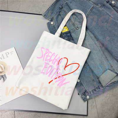 ITZY Logo Kpop koreai lányok csoportja Ulzzang vásárlói táska nyomtatott vászon hordtáska kézitáska Női táska Harajuku válltáska