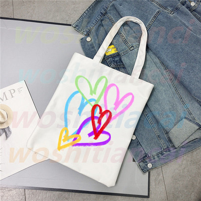 ITZY Logo Kpop koreai lányok csoportja Ulzzang vásárlói táska nyomtatott vászon hordtáska kézitáska Női táska Harajuku válltáska