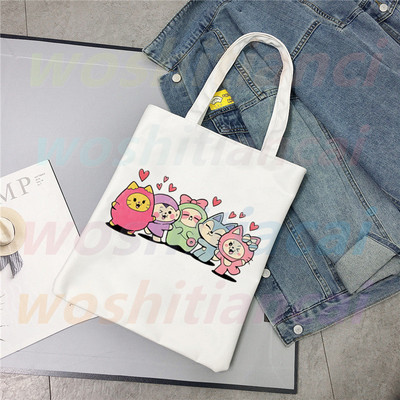 ITZY Logo Kpop koreai lányok csoportja Ulzzang vásárlói táska nyomtatott vászon hordtáska kézitáska Női táska Harajuku válltáska