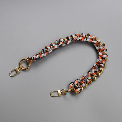 Visiškai naujo dizaino moteriškos rankinės aksesuarai moteriškas Dirželis krepšiams grotelės Rankinės rankinės grandinėlė 40cm trumpas Krepšelio rankenos aukštos kokybės dirželis