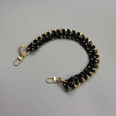 Visiškai naujo dizaino moteriškos rankinės aksesuarai moteriškas Dirželis krepšiams grotelės Rankinės rankinės grandinėlė 40cm trumpas Krepšelio rankenos aukštos kokybės dirželis