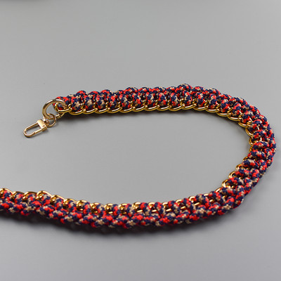 Visiškai naujo dizaino moteriškos rankinės aksesuarai moteriškas Dirželis krepšiams grotelės Rankinės rankinės grandinėlė 40cm trumpas Krepšelio rankenos aukštos kokybės dirželis