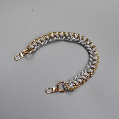 Visiškai naujo dizaino moteriškos rankinės aksesuarai moteriškas Dirželis krepšiams grotelės Rankinės rankinės grandinėlė 40cm trumpas Krepšelio rankenos aukštos kokybės dirželis