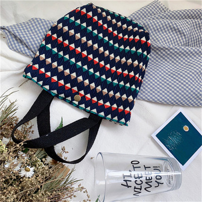 Mala svježa prijenosna torba za ručak Ženska mini platnena torba za nošenje u slobodno vrijeme Raznorazna ručna torba Ekološka torba za kupovinu Ležerna torbica