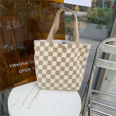 Mala svježa prijenosna torba za ručak Ženska mini platnena torba za nošenje u slobodno vrijeme Raznorazna ručna torba Ekološka torba za kupovinu Ležerna torbica