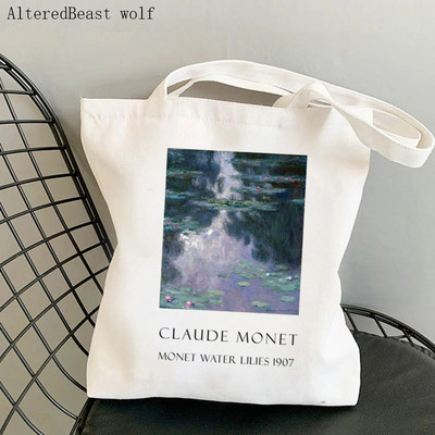 Női vásárlótáska puha monetáris kollázs Nyomtatott Kawaii táska Harajuku Bevásárlóvászon Shopper Bag lány kézitáska Vállas női táska