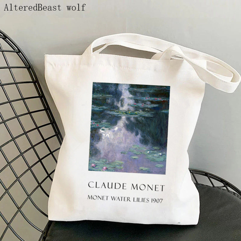 Női vásárlótáska puha monetáris kollázs Nyomtatott Kawaii táska Harajuku Bevásárlóvászon Shopper Bag lány kézitáska Vállas női táska